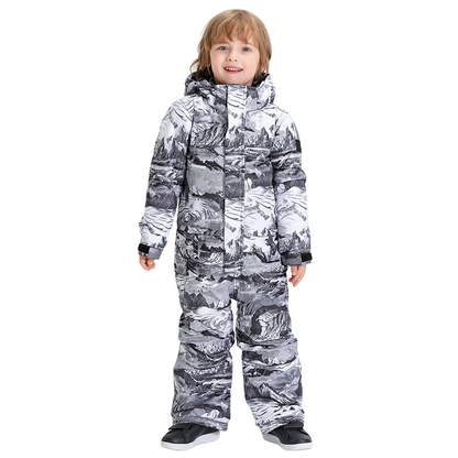 Gsou Snow - Grey Camouflage Snowgrey Kids One Piece